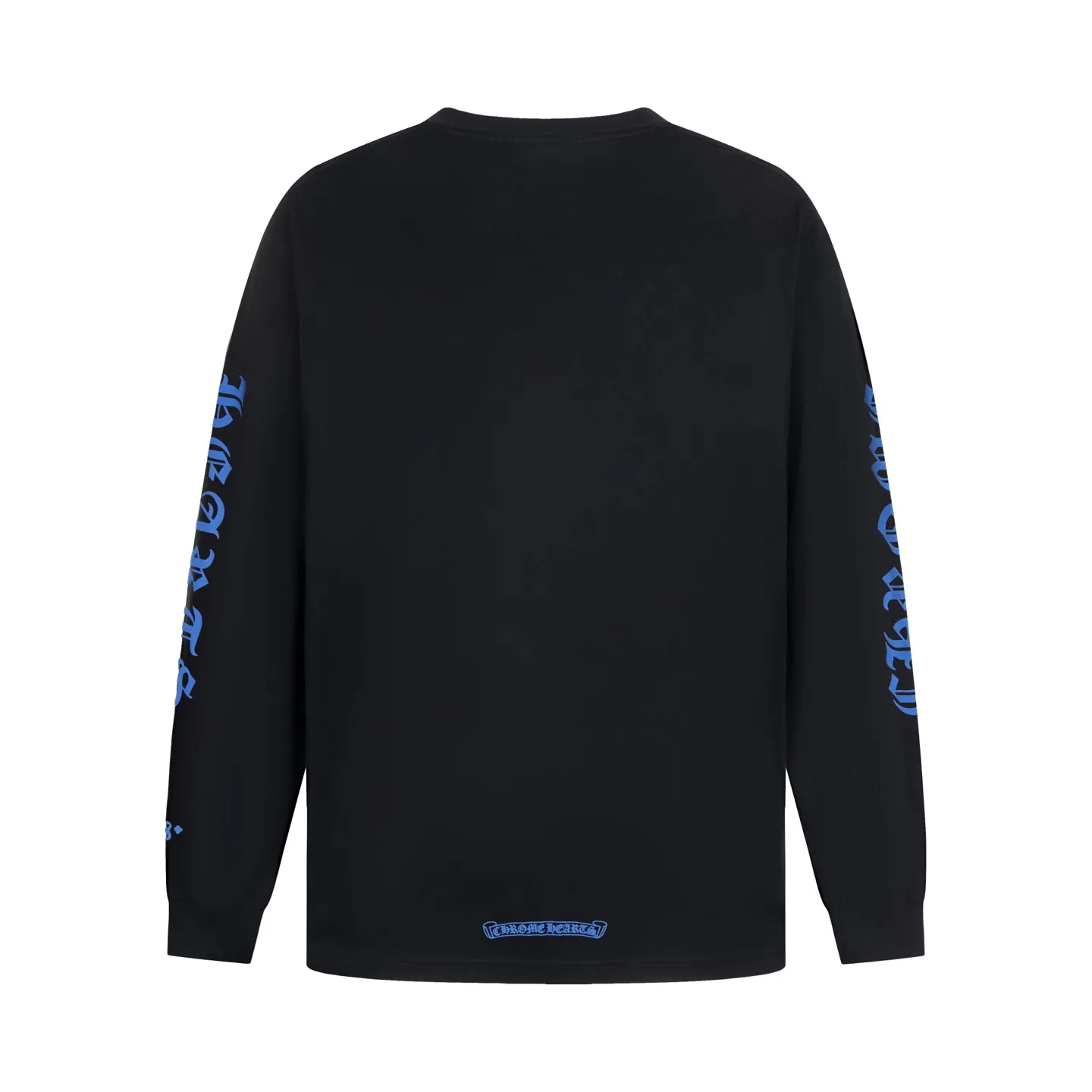 🅿️340 [Exclusive supply] CH Crow Heart 1988 limited blue printed long-sleeved fabric is made of 26-woven 220g cotton. The printing uses a variety of printing techniques, thermosetting ink printing, high-temperature foam printing, customized accessories, suitable for various occasions, the same style for men and women. Size:S/M/L